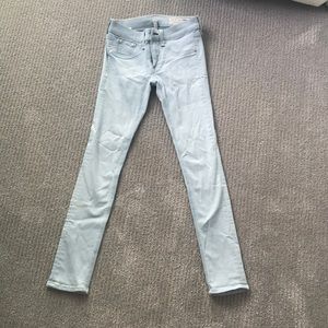 Rag & Bone light wash skinny jeans